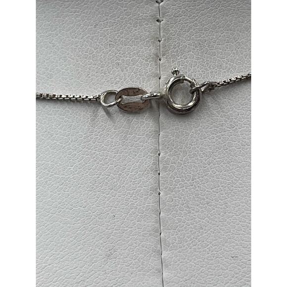 Sterling Silver Multi Color Gemstones Signed Cross Pendant Necklace Garnet Topaz - Picture 8 of 13